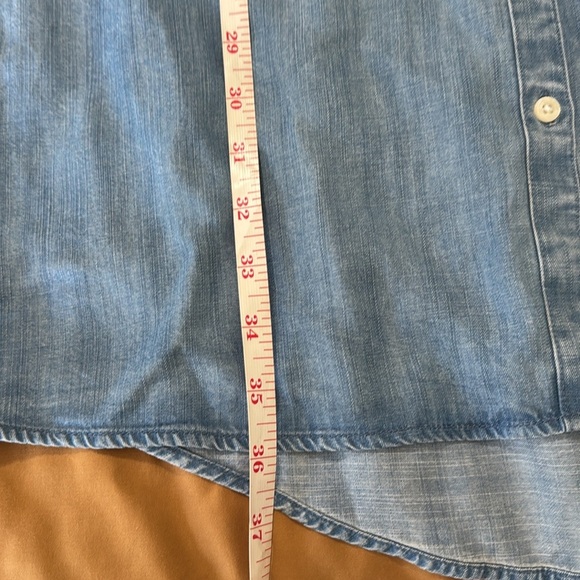 UNTUCKit Woman’s Denim Terry Button Down Collared Belted Dress - Picture 11 of 14